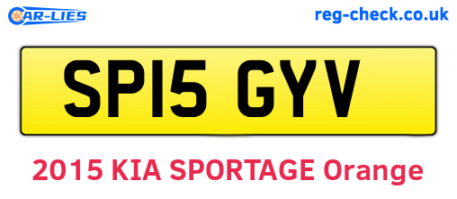 SP15GYV are the vehicle registration plates.
