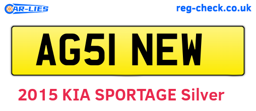 AG51NEW are the vehicle registration plates.