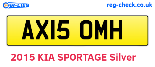 AX15OMH are the vehicle registration plates.