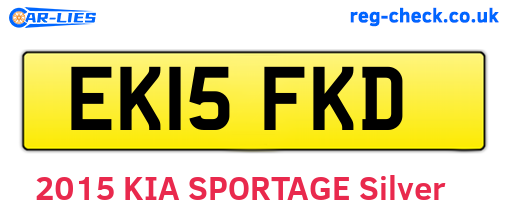 EK15FKD are the vehicle registration plates.