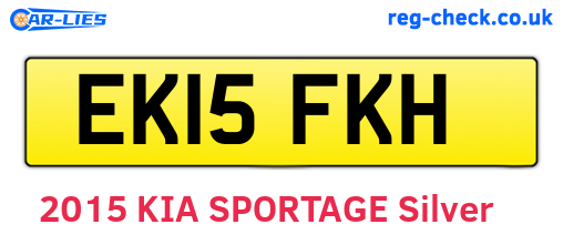 EK15FKH are the vehicle registration plates.