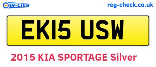 EK15USW are the vehicle registration plates.
