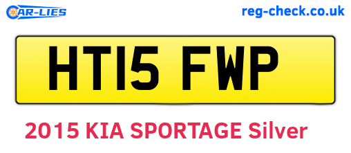 HT15FWP are the vehicle registration plates.