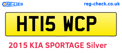HT15WCP are the vehicle registration plates.