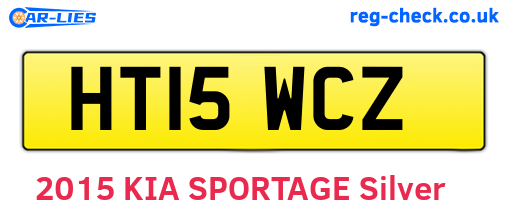 HT15WCZ are the vehicle registration plates.