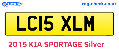 LC15XLM are the vehicle registration plates.