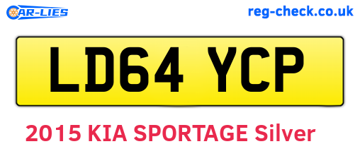 LD64YCP are the vehicle registration plates.