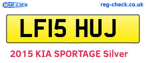 LF15HUJ are the vehicle registration plates.