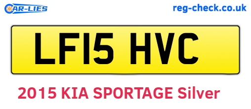LF15HVC are the vehicle registration plates.