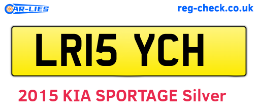 LR15YCH are the vehicle registration plates.