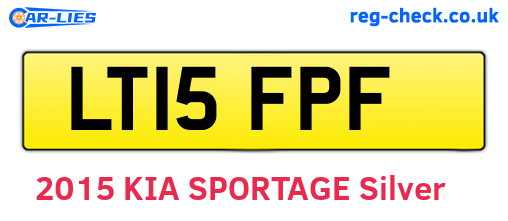 LT15FPF are the vehicle registration plates.