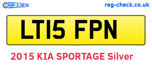 LT15FPN are the vehicle registration plates.