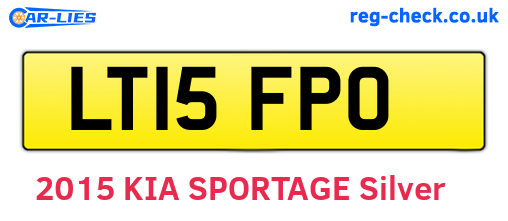 LT15FPO are the vehicle registration plates.