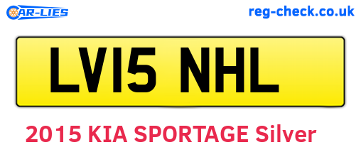 LV15NHL are the vehicle registration plates.