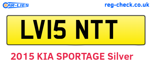 LV15NTT are the vehicle registration plates.