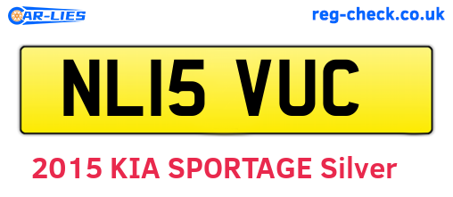 NL15VUC are the vehicle registration plates.
