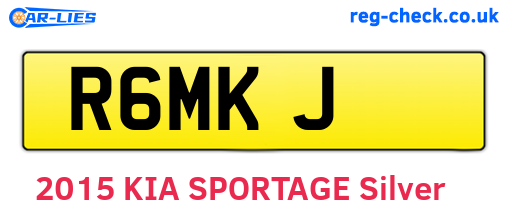 R6MKJ are the vehicle registration plates.
