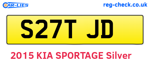 S27TJD are the vehicle registration plates.