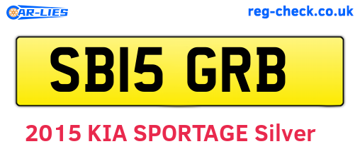 SB15GRB are the vehicle registration plates.