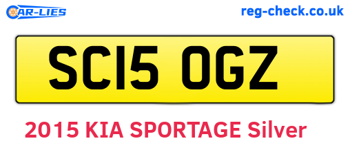 SC15OGZ are the vehicle registration plates.