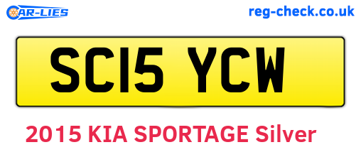 SC15YCW are the vehicle registration plates.