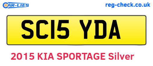SC15YDA are the vehicle registration plates.