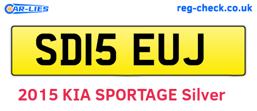 SD15EUJ are the vehicle registration plates.
