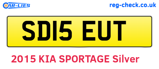 SD15EUT are the vehicle registration plates.