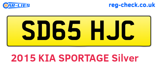 SD65HJC are the vehicle registration plates.