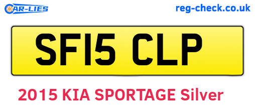 SF15CLP are the vehicle registration plates.