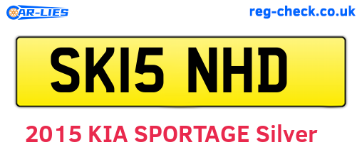 SK15NHD are the vehicle registration plates.