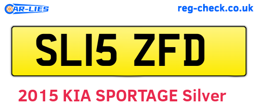 SL15ZFD are the vehicle registration plates.