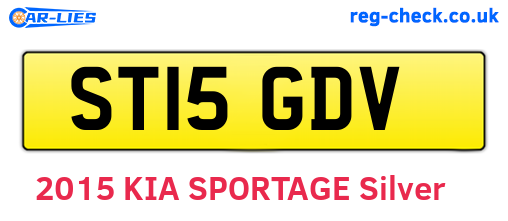 ST15GDV are the vehicle registration plates.