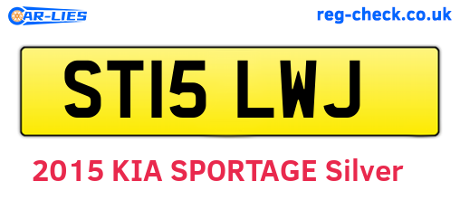 ST15LWJ are the vehicle registration plates.