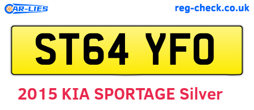 ST64YFO are the vehicle registration plates.