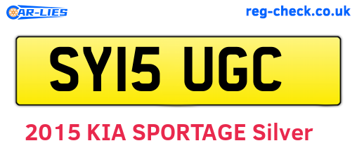SY15UGC are the vehicle registration plates.