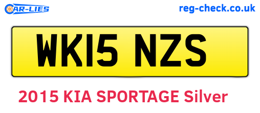 WK15NZS are the vehicle registration plates.