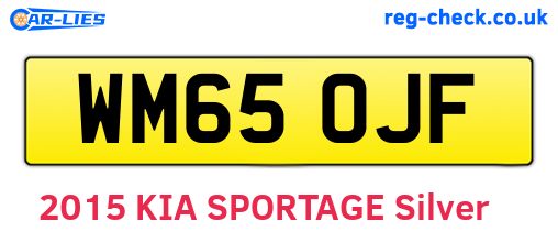 WM65OJF are the vehicle registration plates.