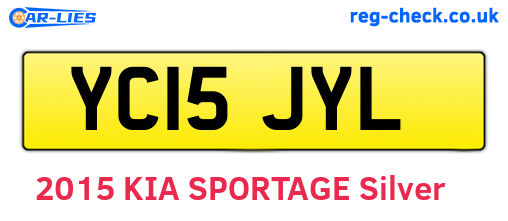 YC15JYL are the vehicle registration plates.