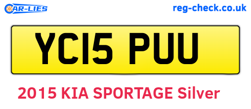 YC15PUU are the vehicle registration plates.