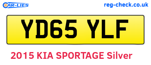 YD65YLF are the vehicle registration plates.