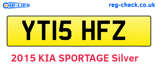 YT15HFZ are the vehicle registration plates.