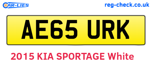 AE65URK are the vehicle registration plates.