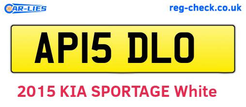 AP15DLO are the vehicle registration plates.