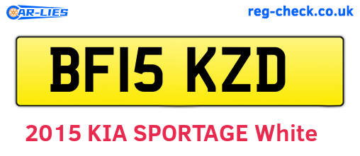 BF15KZD are the vehicle registration plates.