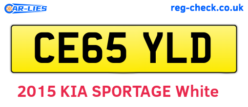 CE65YLD are the vehicle registration plates.