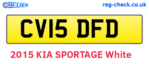 CV15DFD are the vehicle registration plates.