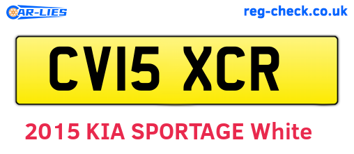 CV15XCR are the vehicle registration plates.