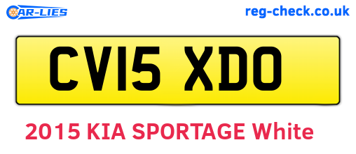 CV15XDO are the vehicle registration plates.