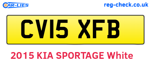 CV15XFB are the vehicle registration plates.